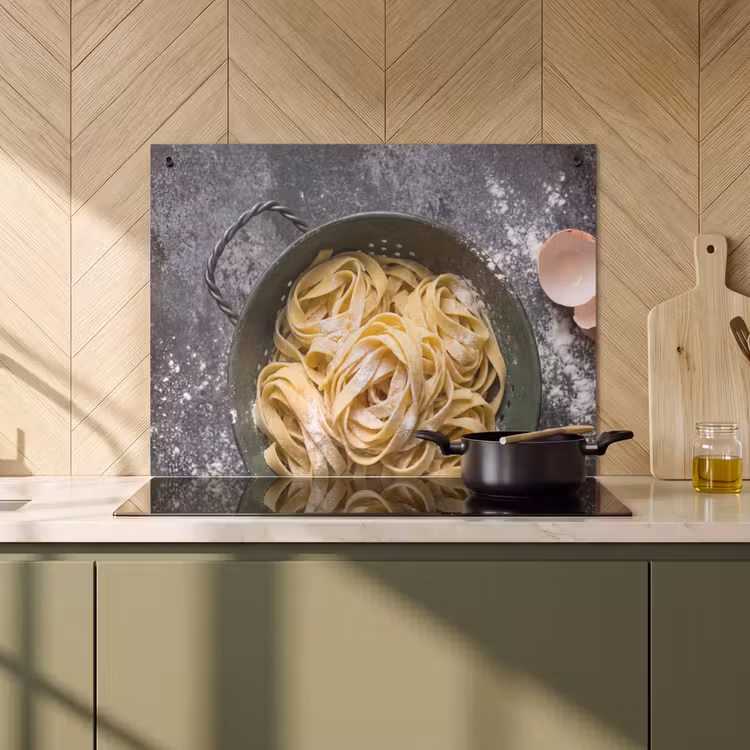 Inductie beschermer en spatscherm (2in1) - Pasta - Keuken - Eten — 2