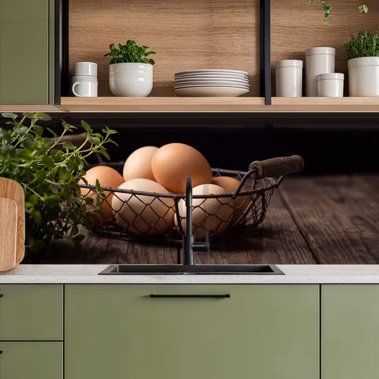 Keuken achterwand - Eieren - Mand - Eten — 5