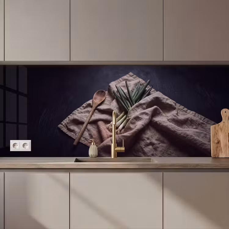 Keuken achterwand - Eten - Lepel - Rustiek — 1