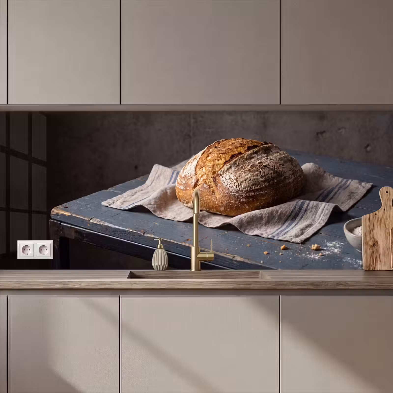 Keuken achterwand - Brood - Rustiek - Eten — 1