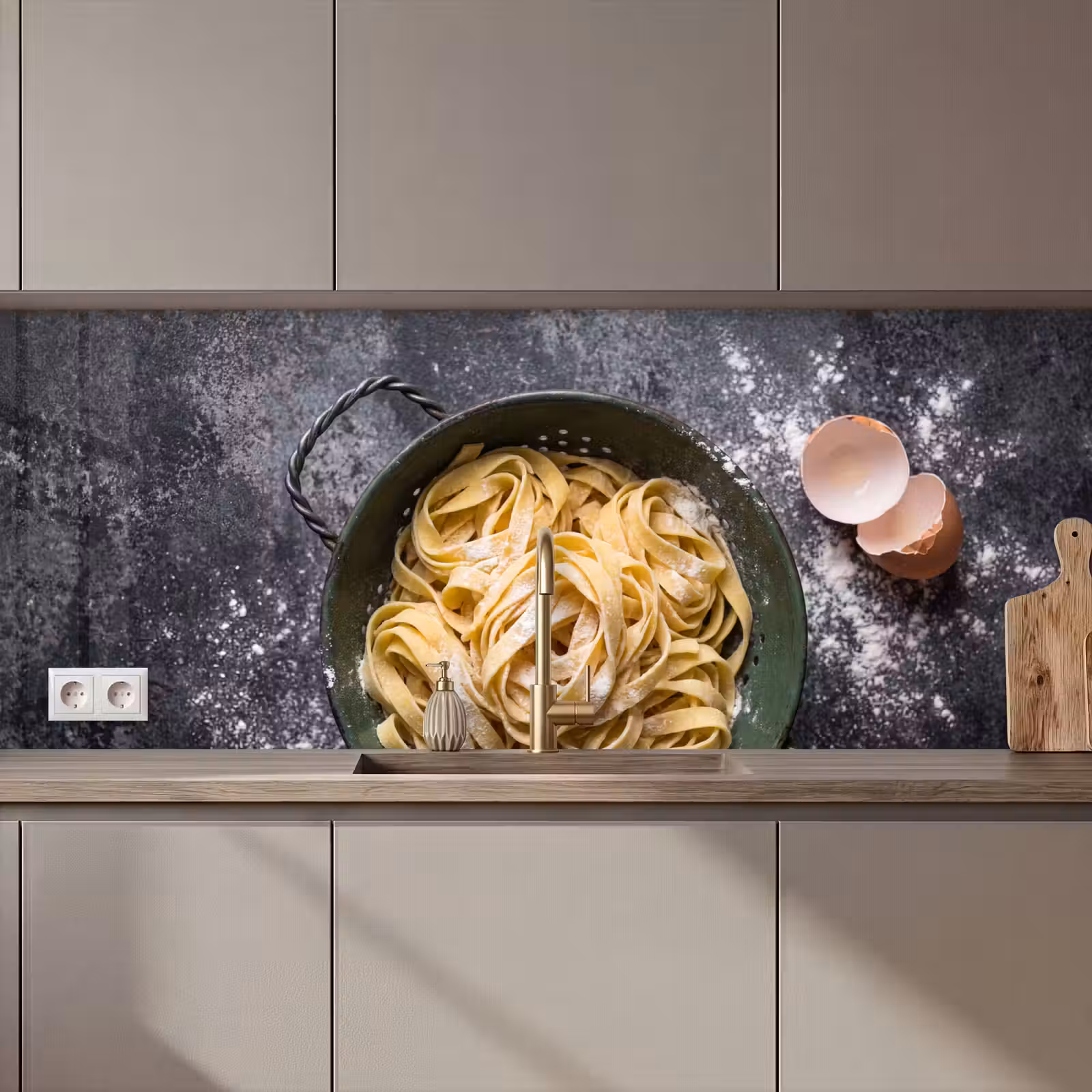 Keuken achterwand - Pasta - Keuken - Eten — 1