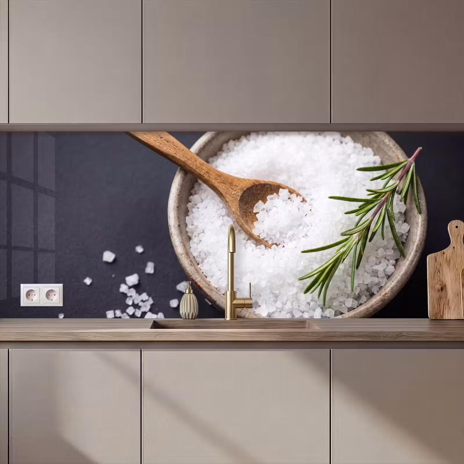 Keuken achterwand - Zout - Kom - Eten — 1