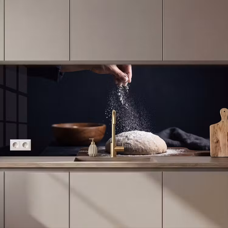 Keuken achterwand - Deeg - Hand - Bakken — 1