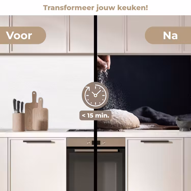 Keuken achterwand - Deeg - Hand - Bakken — 2