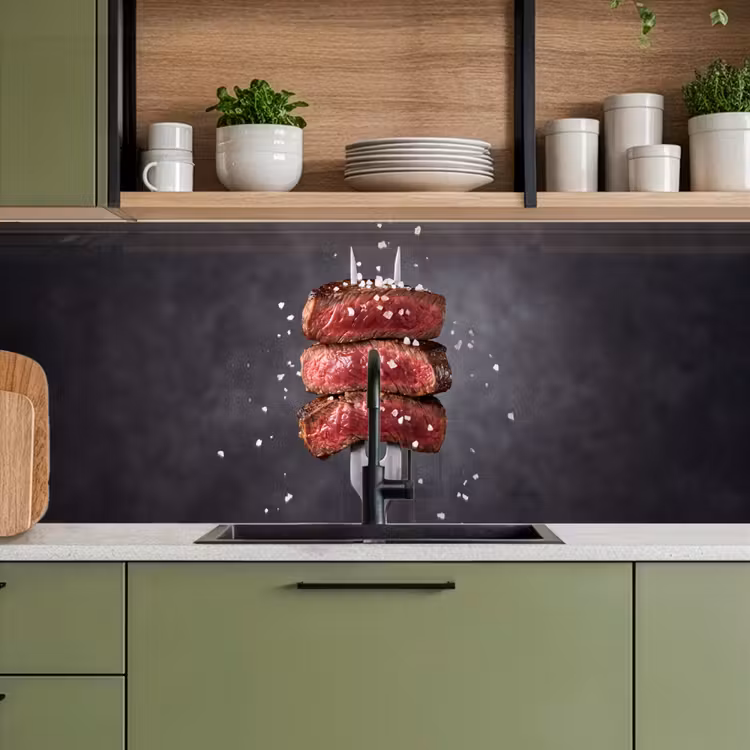 Keuken achterwand - Eten - Vlees - Zout — 5