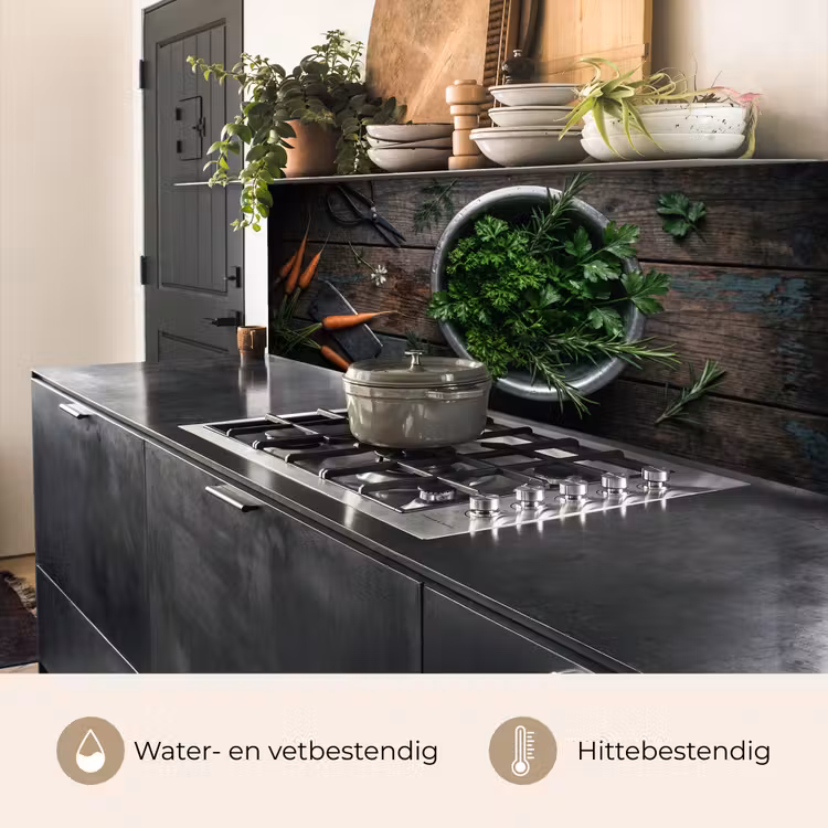 Keuken achterwand - Groenten - Hout - Eten — 3