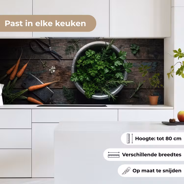 Keuken achterwand - Groenten - Hout - Eten — 4