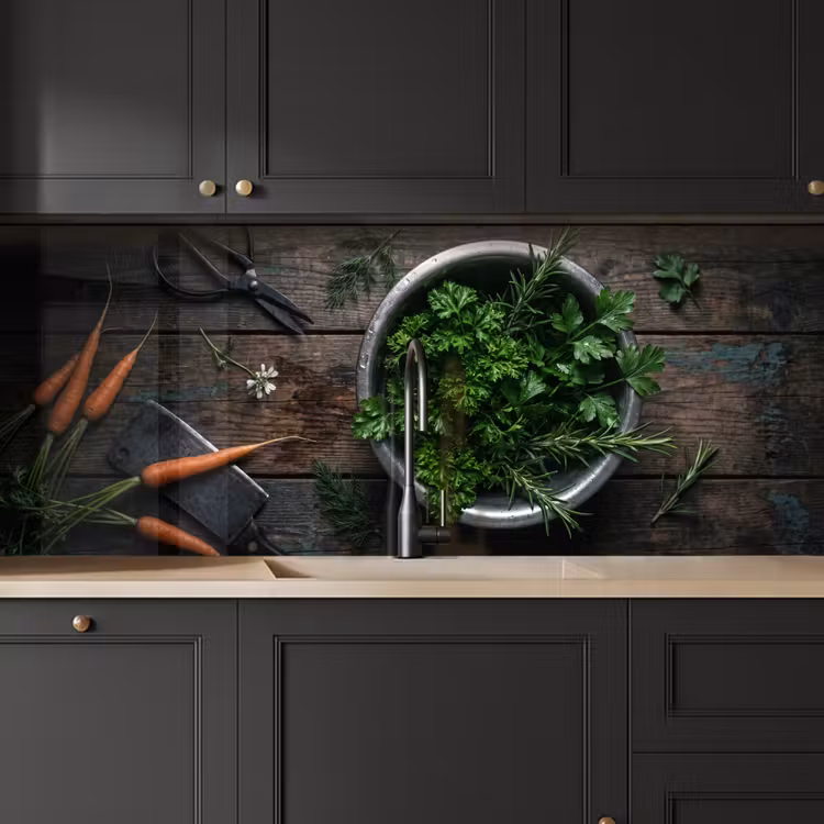Keuken achterwand - Groenten - Hout - Eten — 6