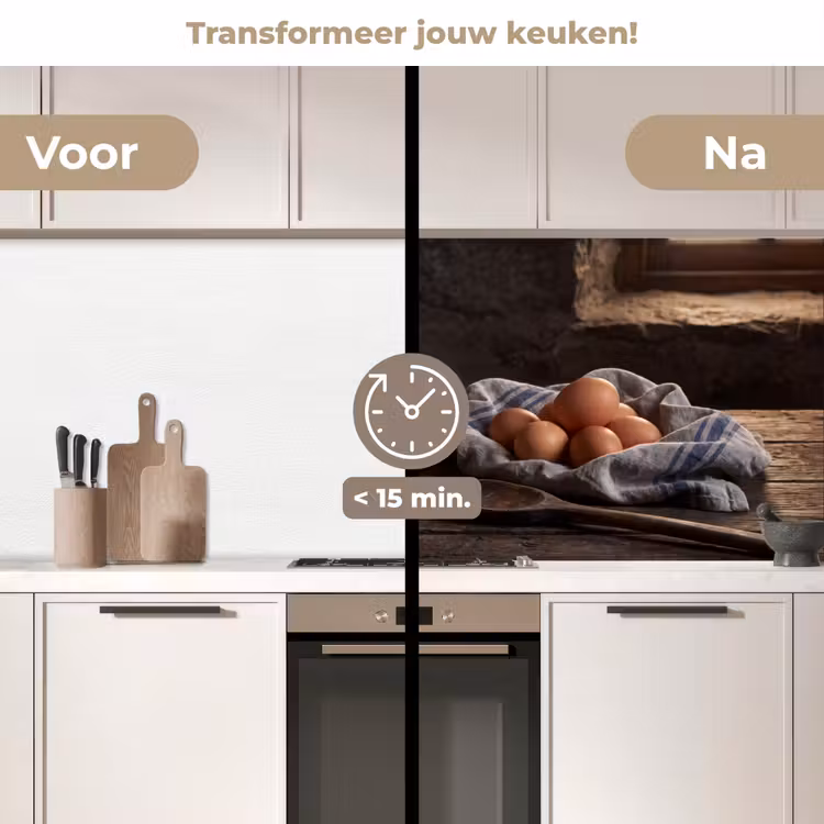 Keuken achterwand - Meel - Eieren - Eten — 2