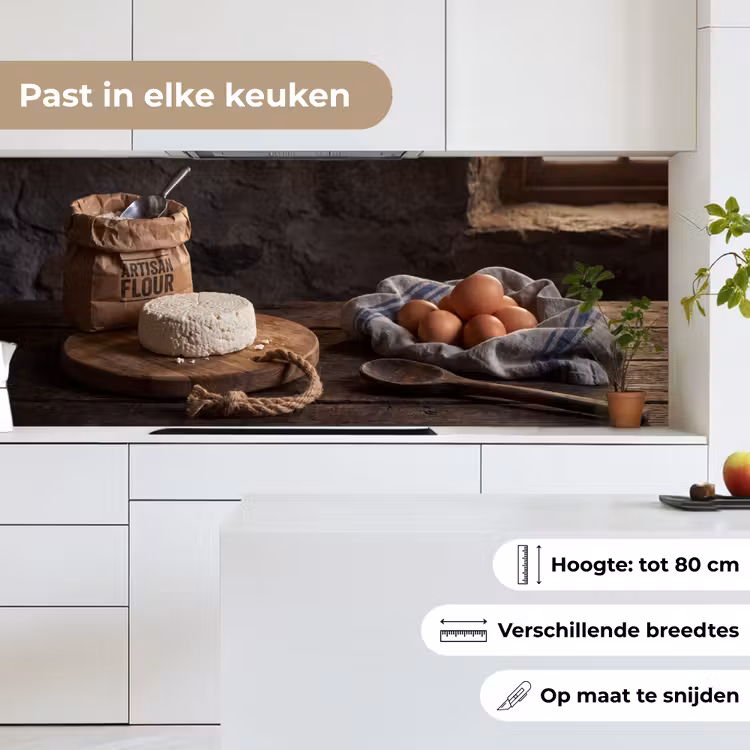 Keuken achterwand - Meel - Eieren - Eten — 4