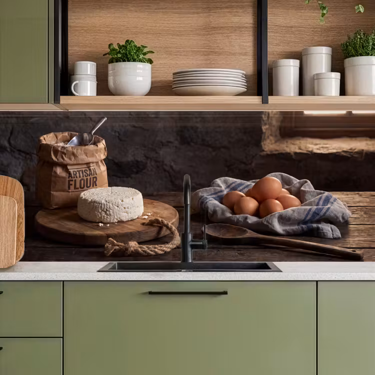 Keuken achterwand - Meel - Eieren - Eten — 5
