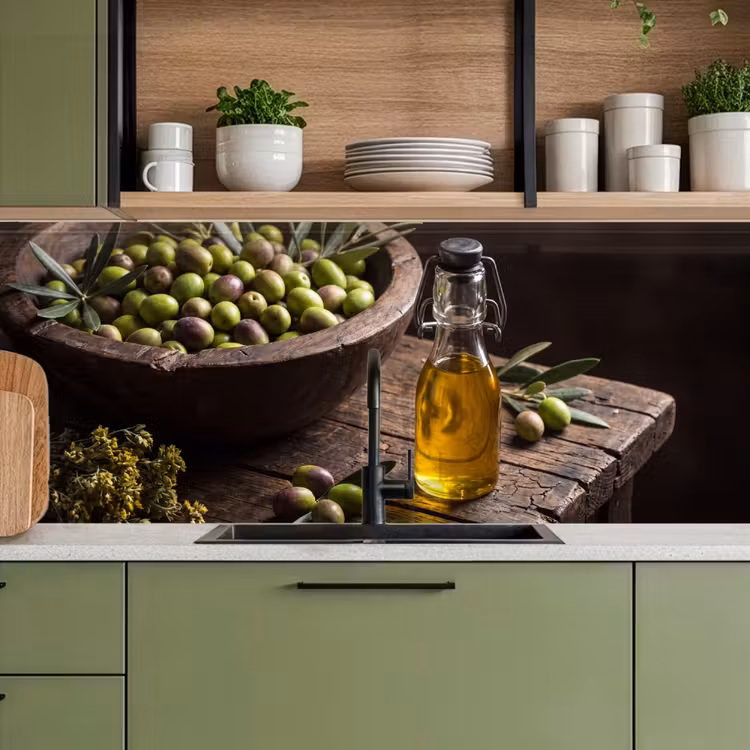 Keuken achterwand - Olijven - Eten - Rustiek — 5