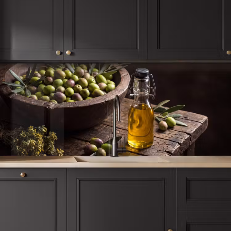 Keuken achterwand - Olijven - Eten - Rustiek — 6