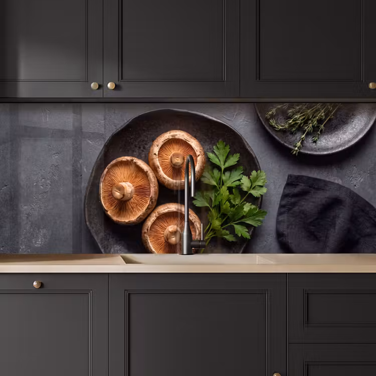 Keuken achterwand - Paddestoelen - Kruiden - Eten — 6