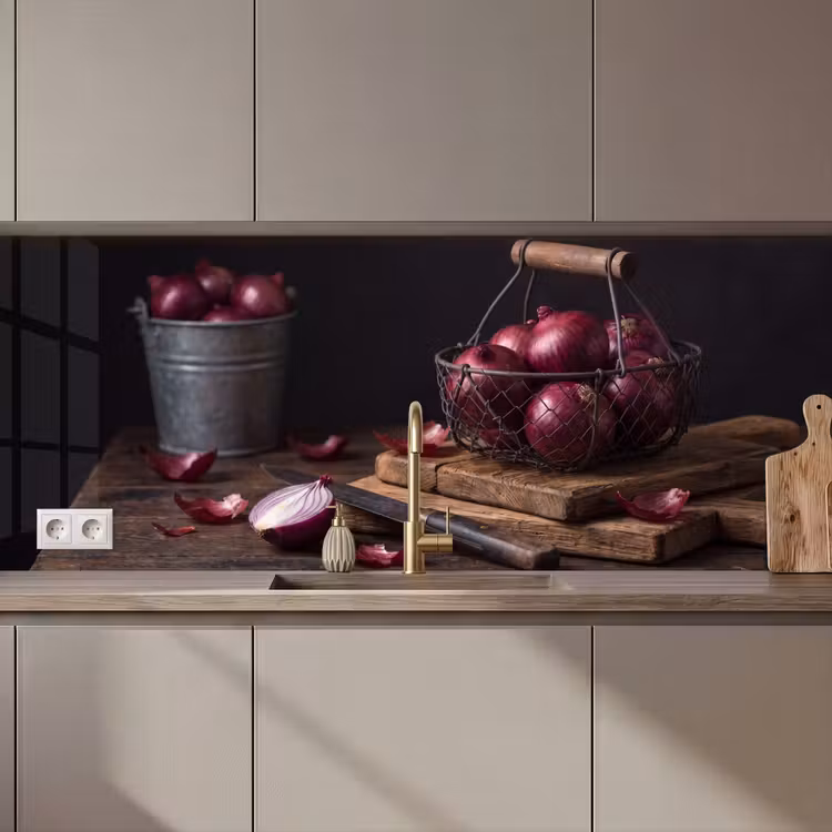 Keuken achterwand - Ui - Eten - Rustiek — 1