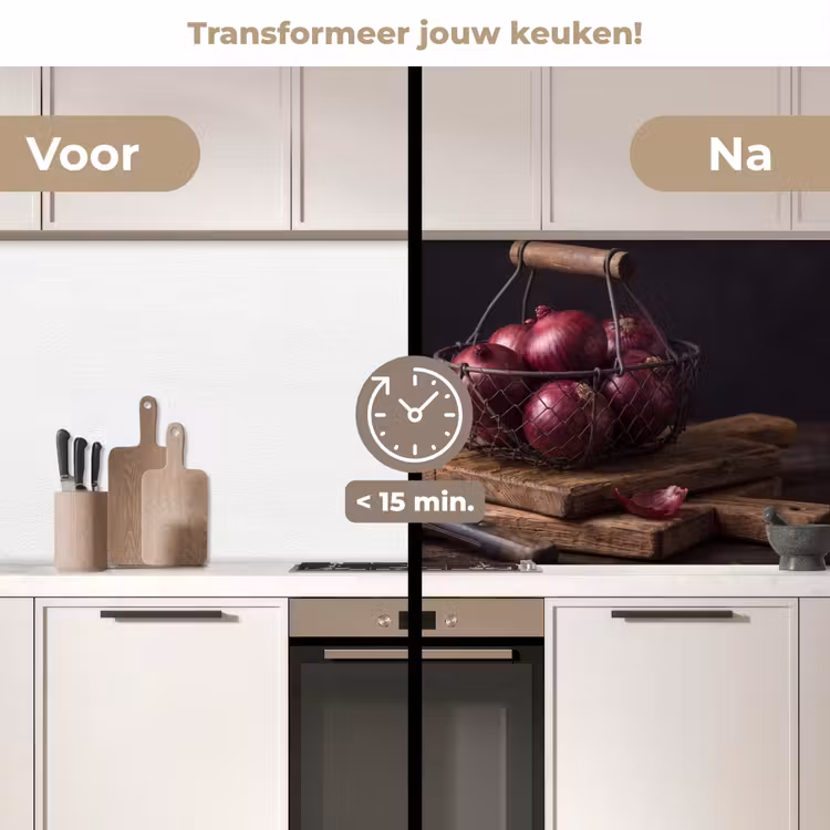 Keuken achterwand - Ui - Eten - Rustiek — 2