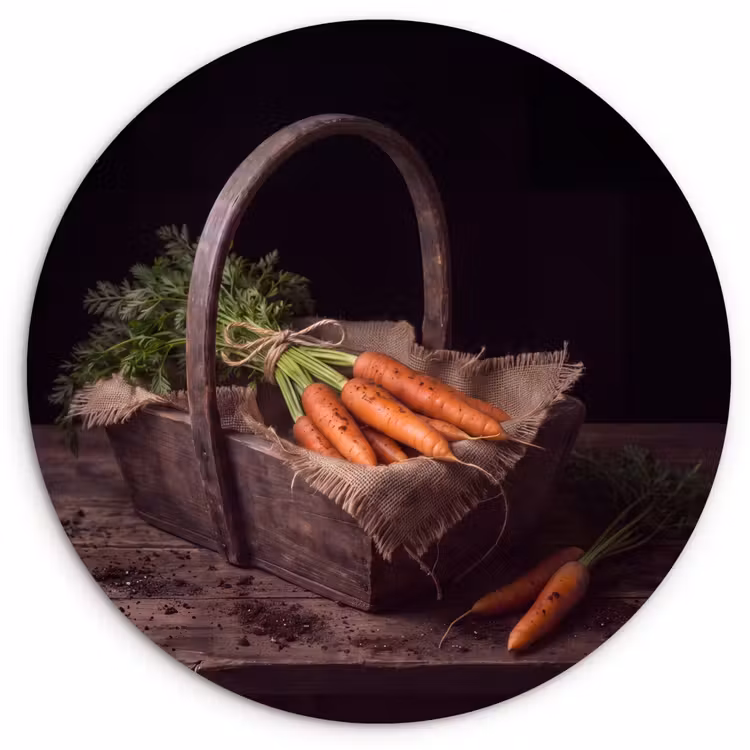 Muurcirkel - Wortels - Mand - Eten — 1