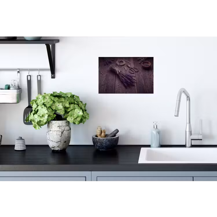 Muursticker - Bloemen - Rustiek - Paars — 2