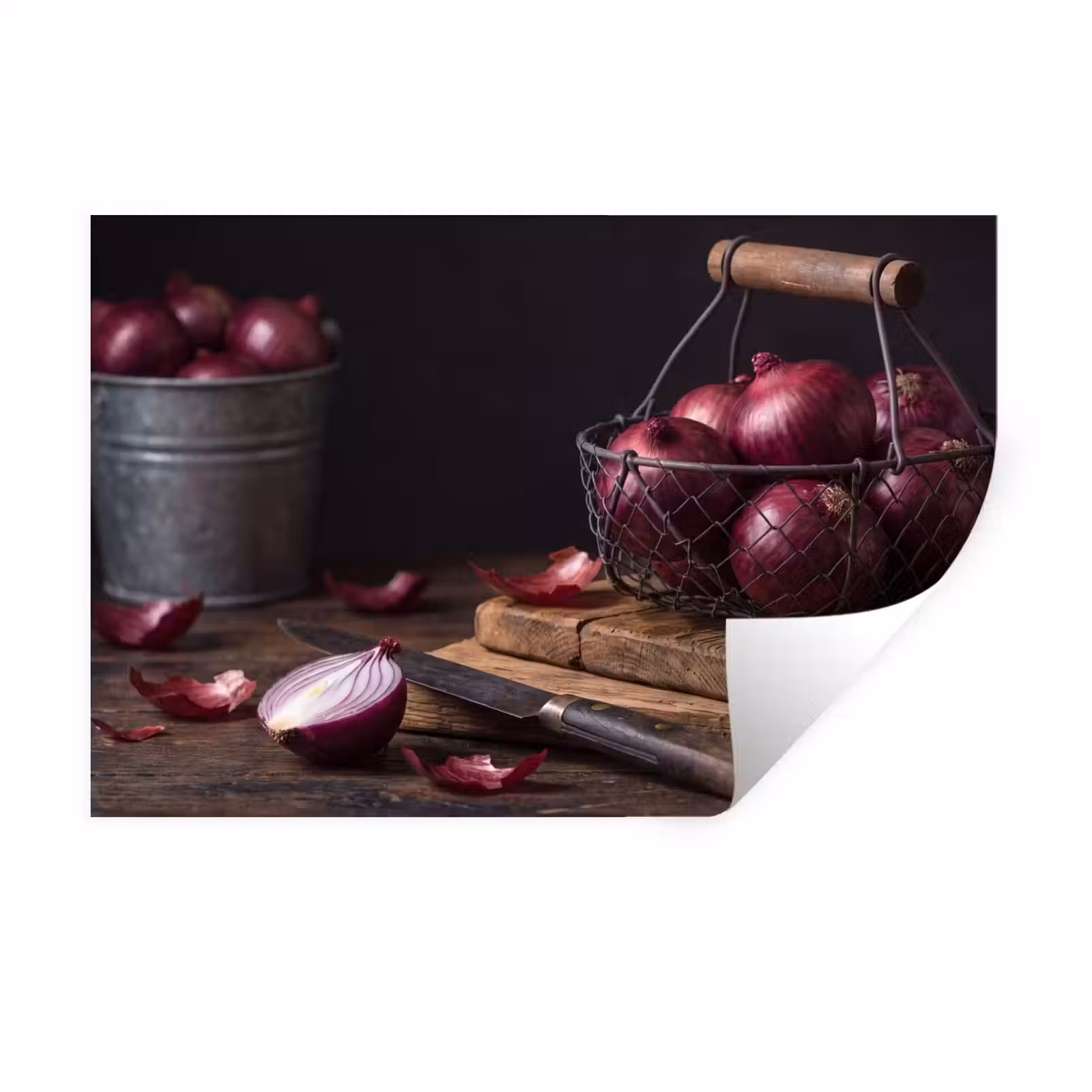 Muursticker - Ui - Eten - Rustiek — 1