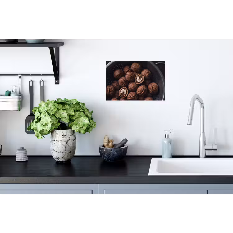Muursticker - Walnoot - Eten - Donker — 2