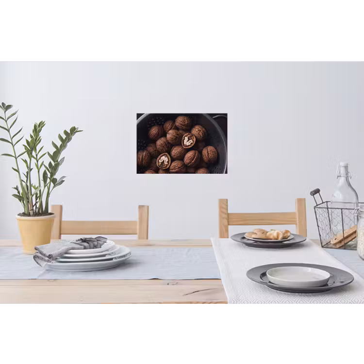 Muursticker - Walnoot - Eten - Donker — 3