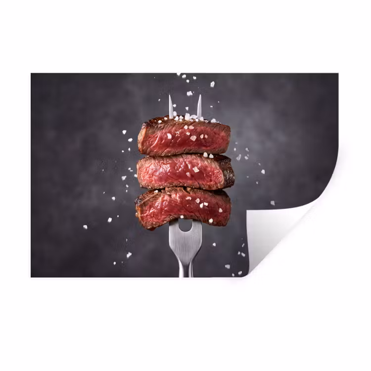 Muursticker - Eten - Vlees - Zout — 1