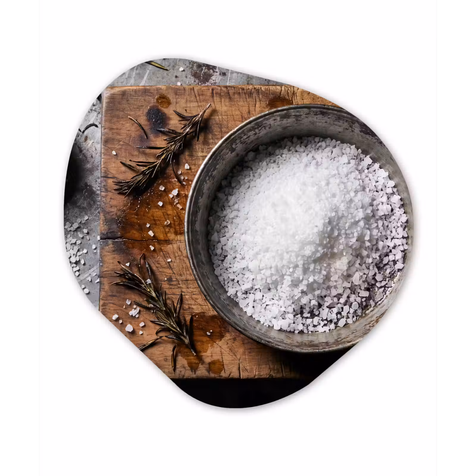 Organische schilderij - Aluminium - Zout - Keuken - Rustiek — 1