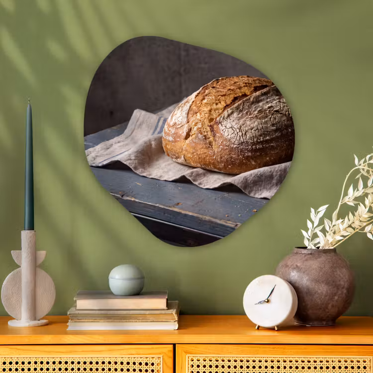 Organische schilderij - Aluminium - Brood - Rustiek - Eten — 2