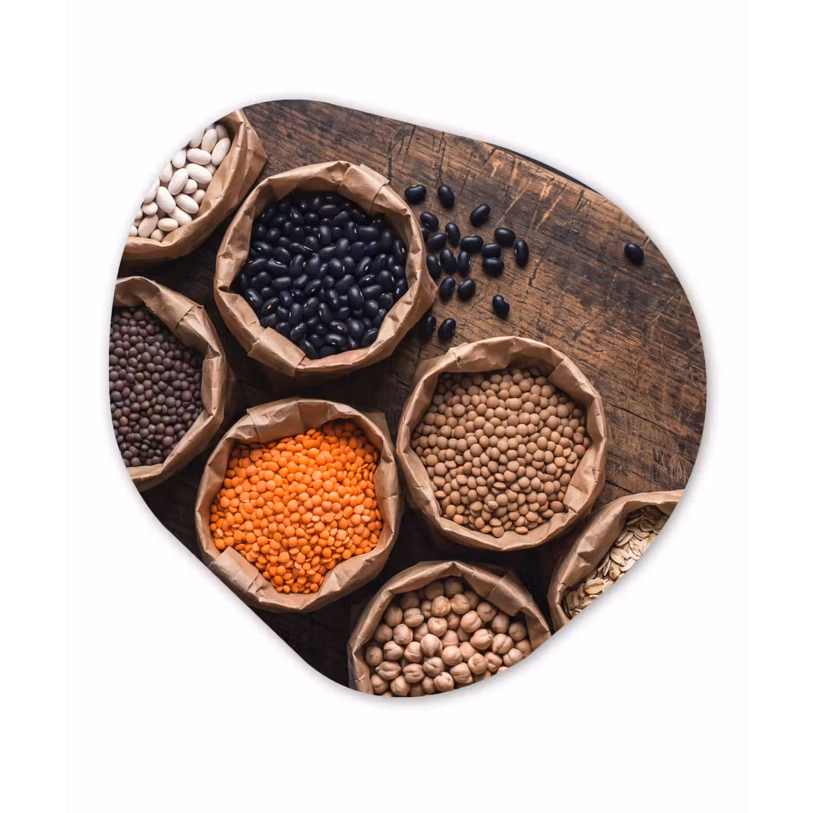 Organisch schilderij - Forex - Eten - Zakjes - Voeding — 1