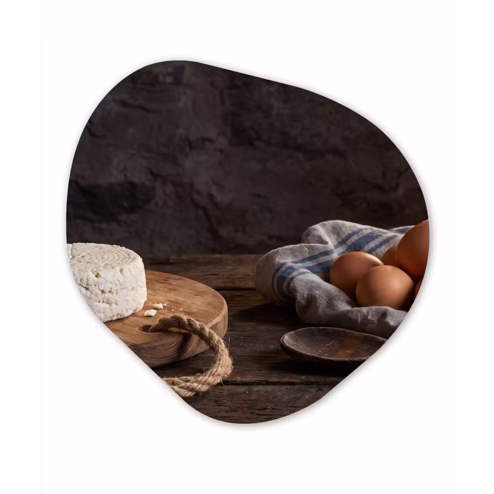 Organisch schilderij - Forex - Meel - Eieren - Eten — 1
