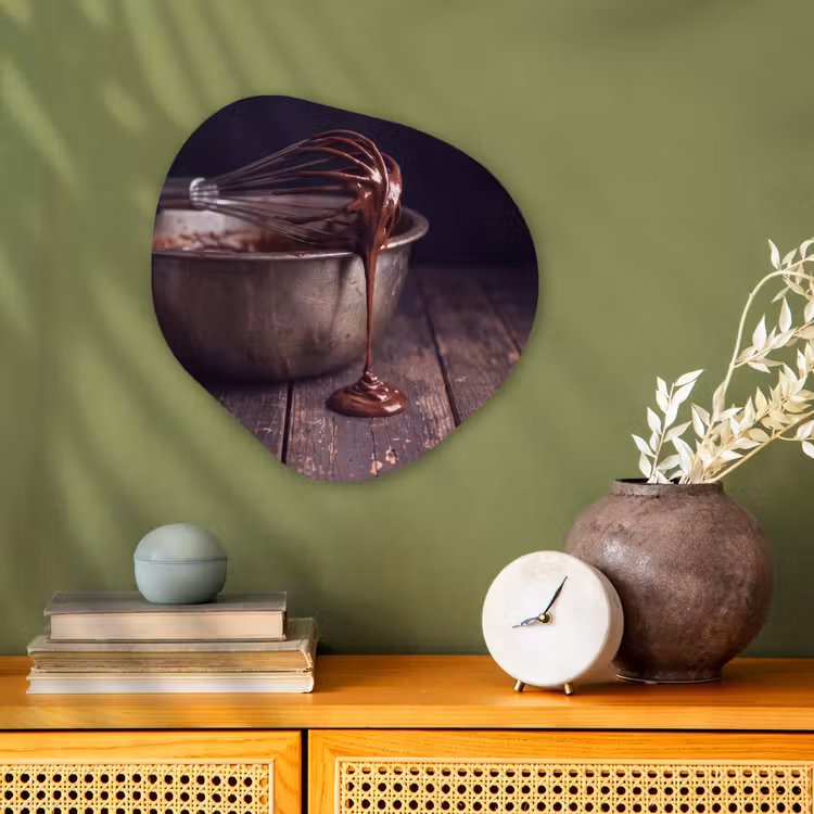 Organisch schilderij - Forex - Chocolade - Beslag - Eten — 2