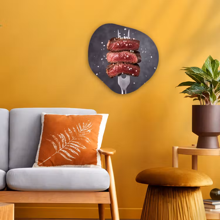 Organisch schilderij - Forex - Eten - Vlees - Zout — 3
