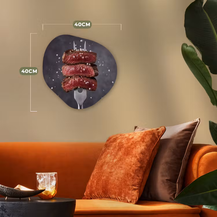Organisch schilderij - Forex - Eten - Vlees - Zout — 4