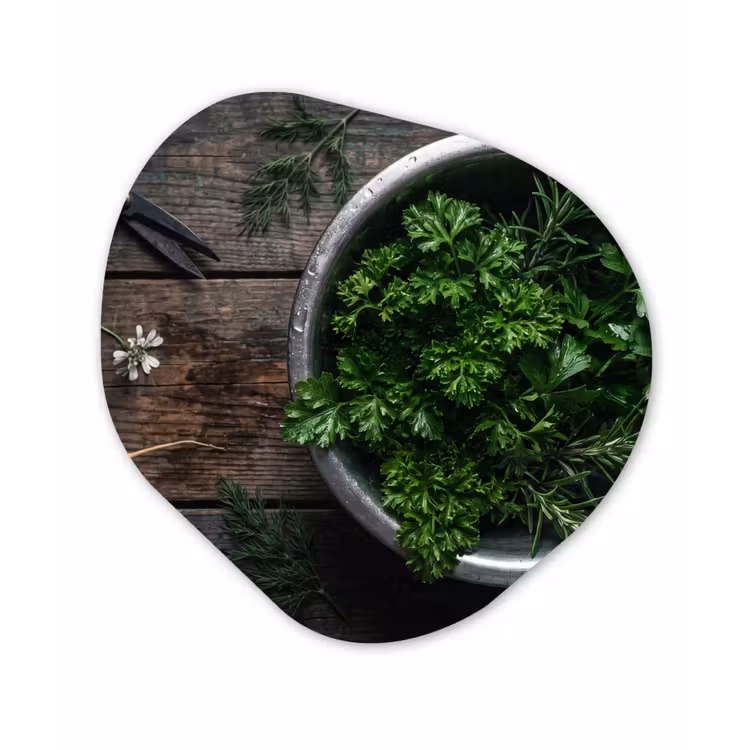 Organisch schilderij - Forex - Groenten - Hout - Eten — 1