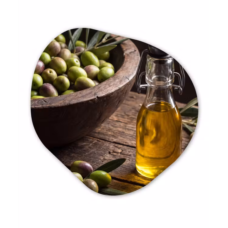 Organisch schilderij - Forex - Olijven - Eten - Rustiek — 1