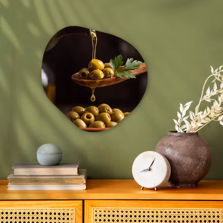 Organisch schilderij - Forex - Olijven - Olijfolie - Eten — 2