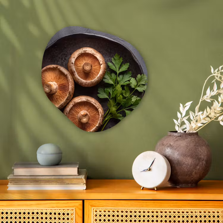 Organisch schilderij - Forex - Paddestoelen - Kruiden - Eten — 2