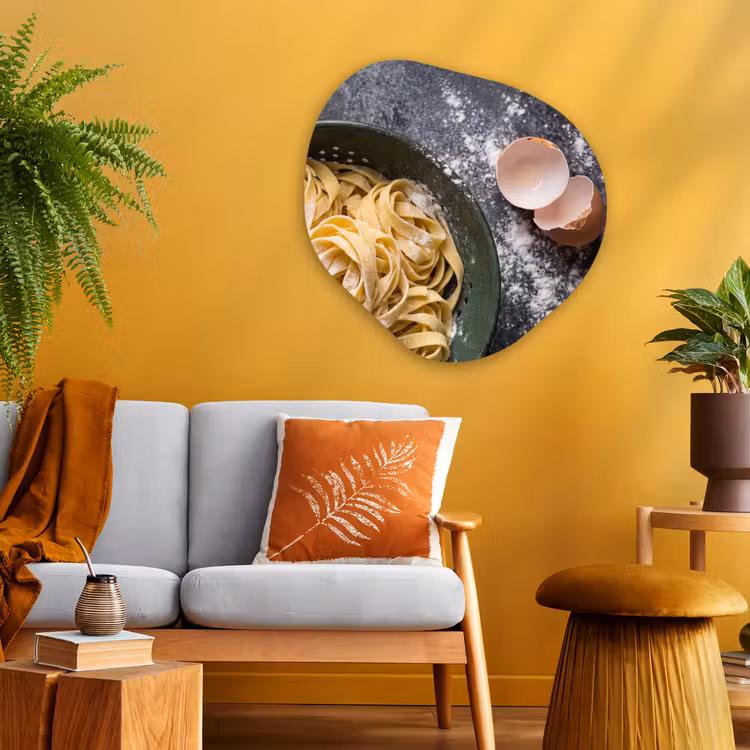 Organische schilderij - Aluminium - Pasta - Keuken - Eten — 3
