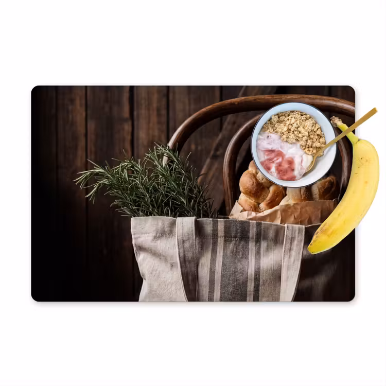 Placemat - 6 stuks - Brood - Kruiden - Eten — 1