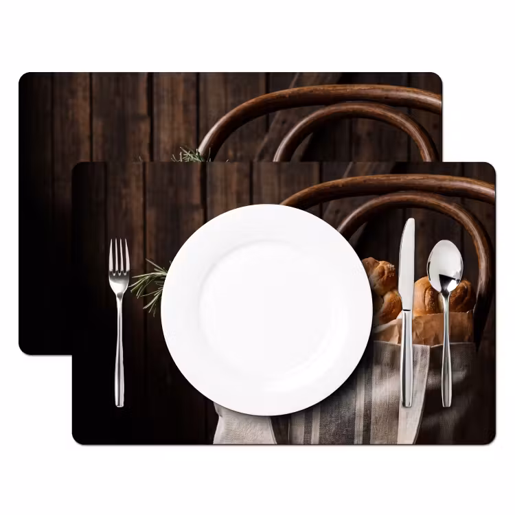 Placemat - 6 stuks - Brood - Kruiden - Eten — 2