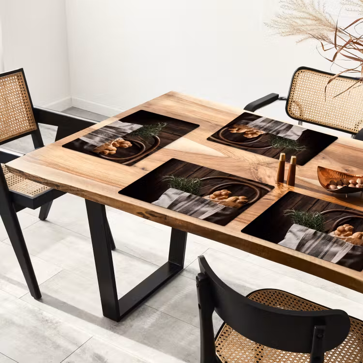 Placemat - 6 stuks - Brood - Kruiden - Eten — 5