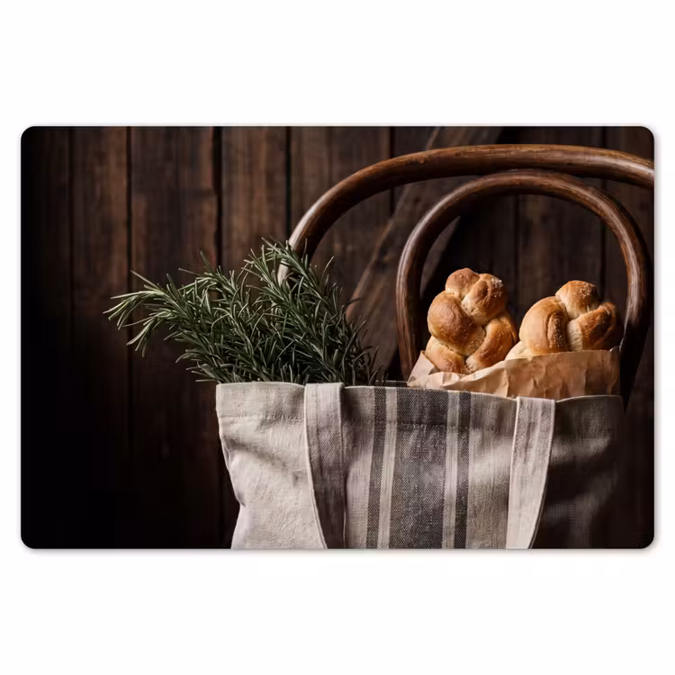 Placemat - 6 stuks - Brood - Kruiden - Eten — 7
