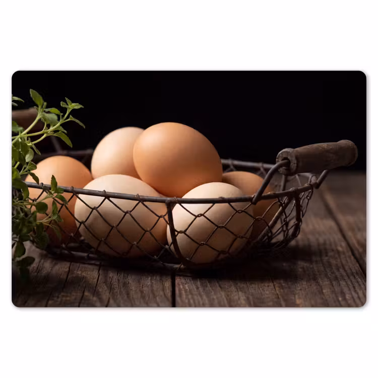 Placemat - 6 stuks - Eieren - Mand - Eten — 7
