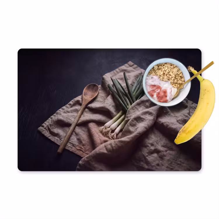 Placemat - 6 stuks - Eten - Lepel - Rustiek — 1