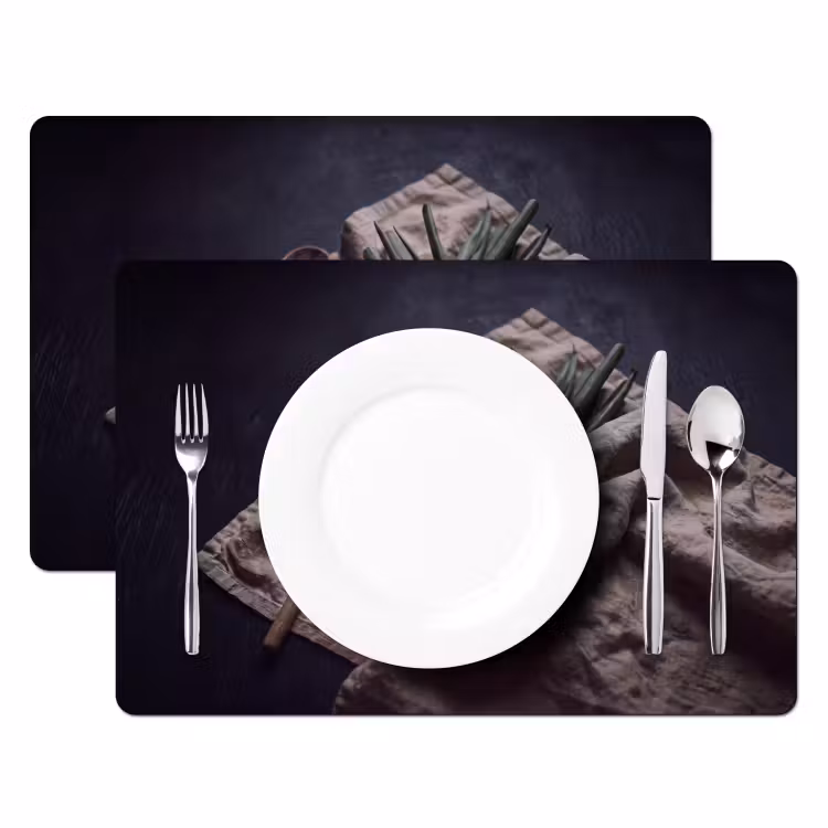 Placemat - 6 stuks - Eten - Lepel - Rustiek — 2