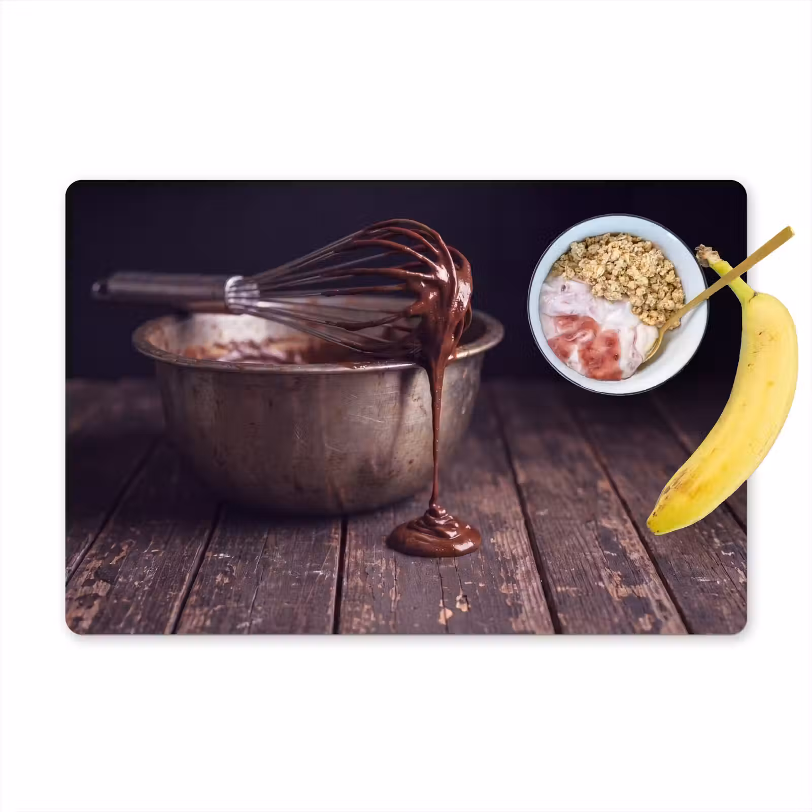 Placemat - 6 stuks - Chocolade - Beslag - Eten — 1
