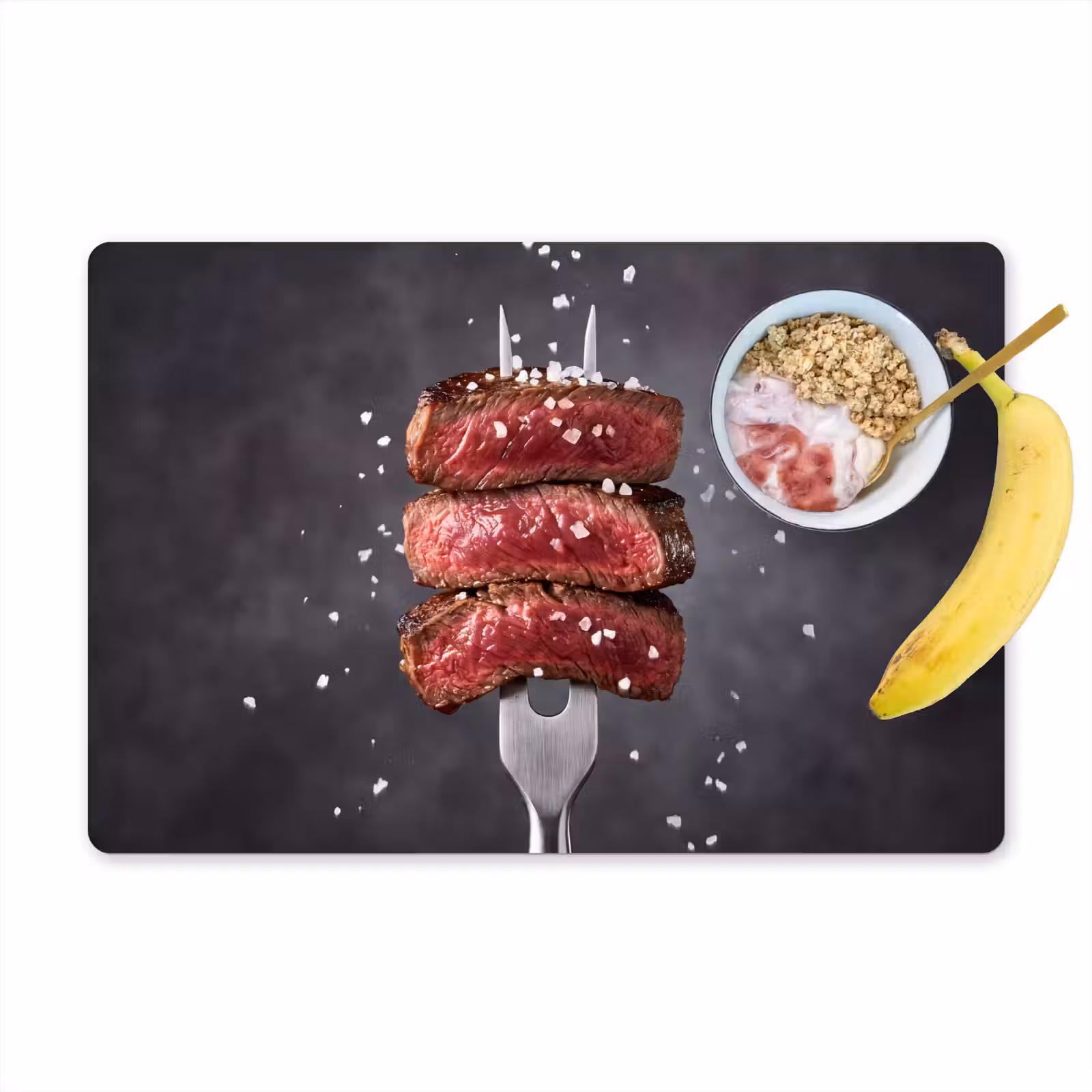 Placemat - 6 stuks - Eten - Vlees - Zout — 1