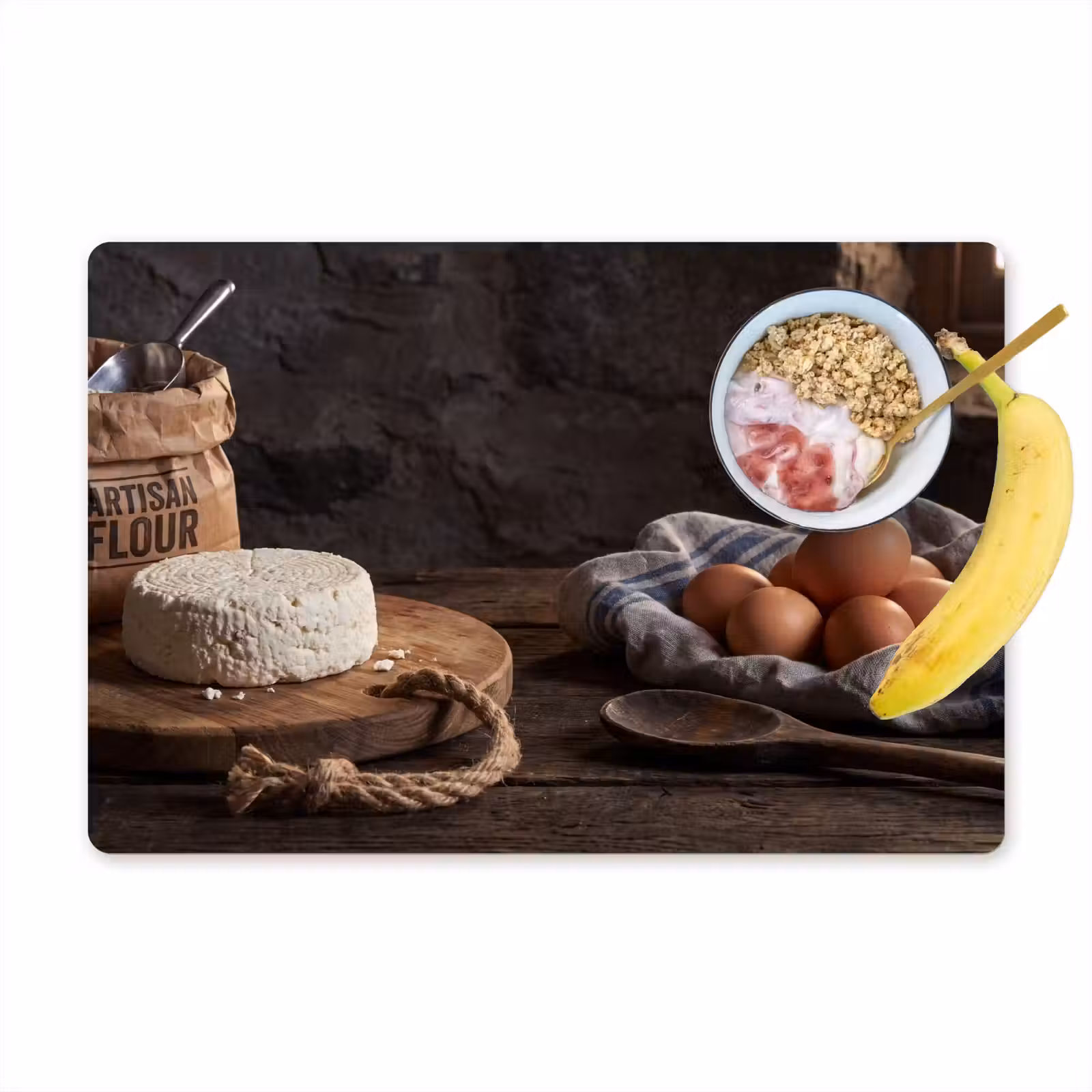 Placemat - 6 stuks - Meel - Eieren - Eten — 1