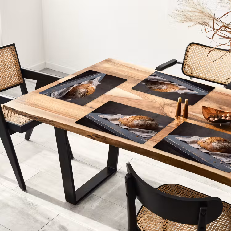 Placemat - 6 stuks - Brood - Rustiek - Eten — 5