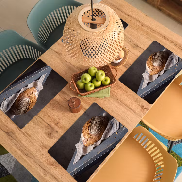 Placemat - 6 stuks - Brood - Rustiek - Eten — 6